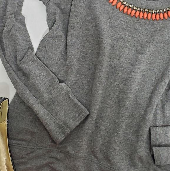 Lauter Grey Top with Orange Beading - Picture 2 of 4